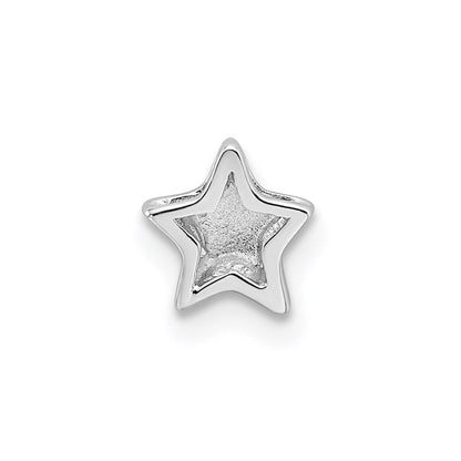 Sterlingsilber Notes Rhodiniert Stern Anhänger Charm
