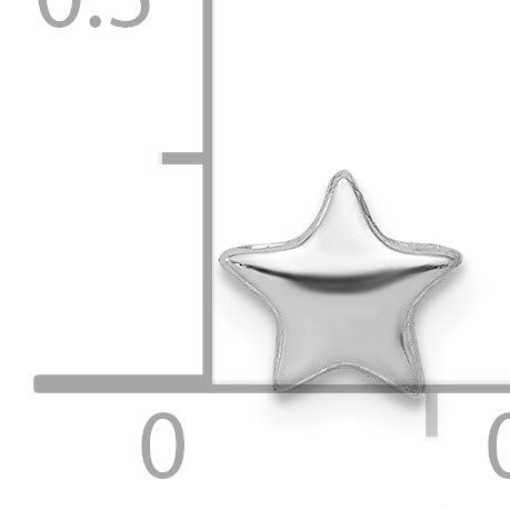 Sterlingsilber Notes Rhodiniert Stern Anhänger Charm