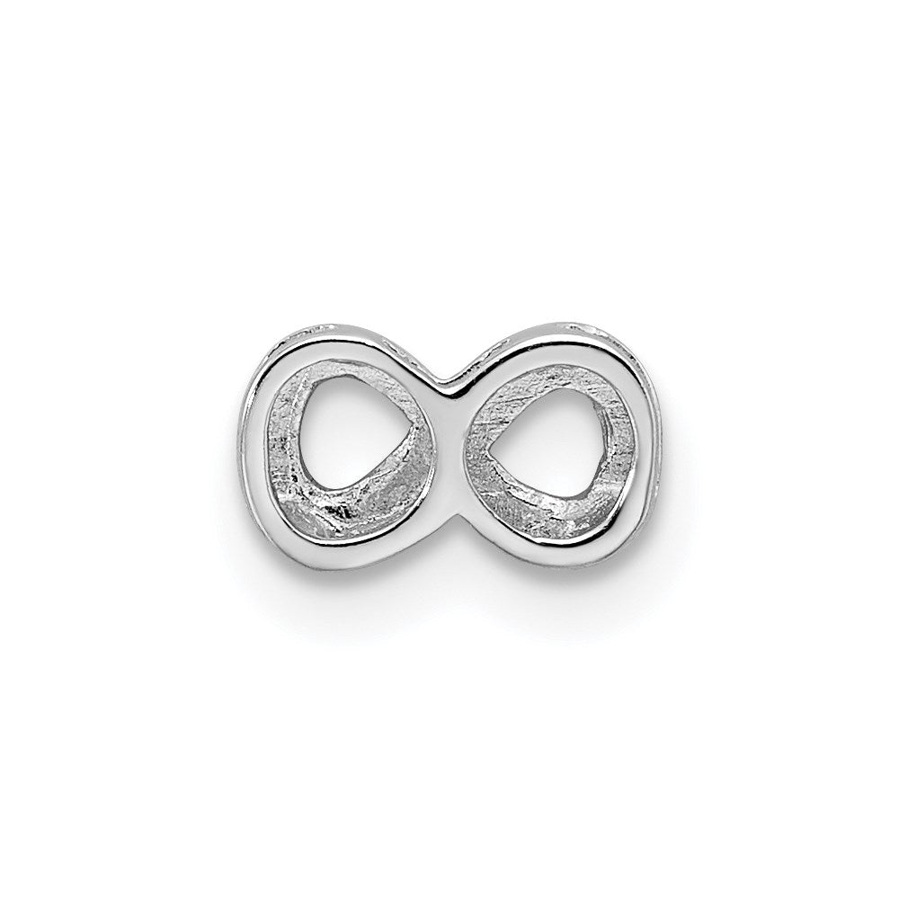 Sterlingsilber Notes Rhodiniert Unendlichkeit Anhänger Charm