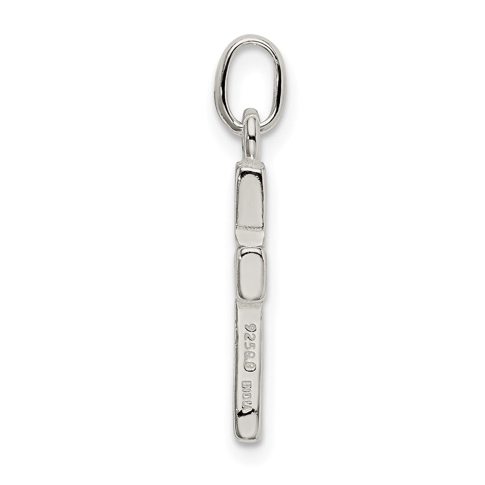 Sterlingsilber Ausgeschnitten Kreuz Charm
