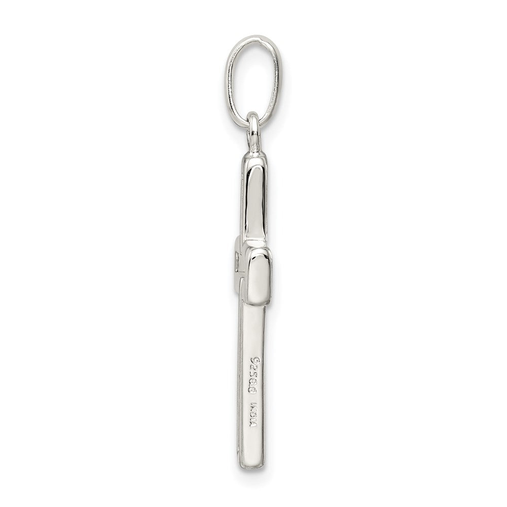 Sterlingsilber Ausgeschnitten Kreuz Charm