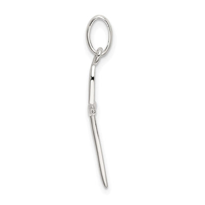 Sterlingsilber Poliert Passion Kreuz Charm