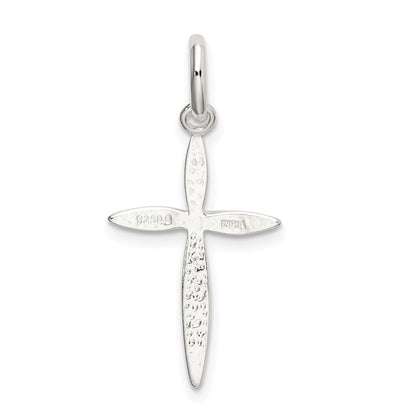 Sterlingsilber Poliert Passion Kreuz Charm