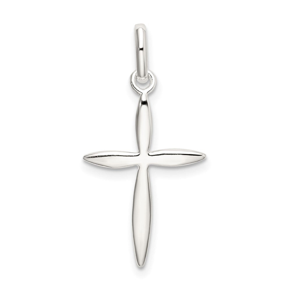 Sterlingsilber Poliert Passion Kreuz Charm