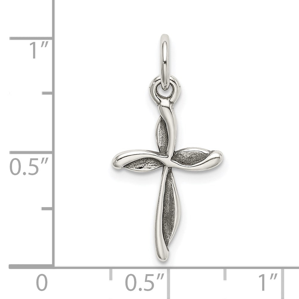 Sterlingsilber Antikisiert Passion Kreuz Charm