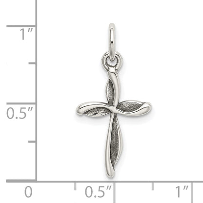 Sterlingsilber Antikisiert Passion Kreuz Charm