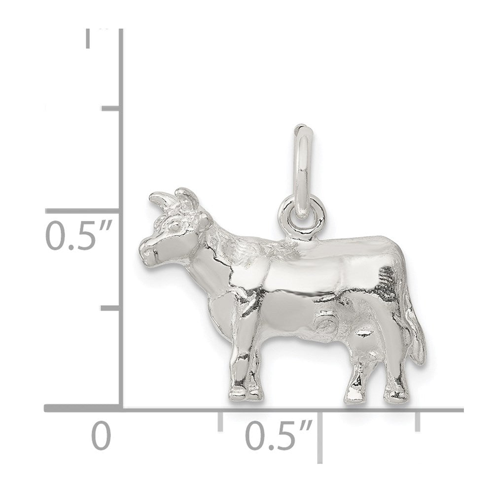 Sterlingsilber Cow Charm