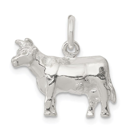 Sterlingsilber Cow Charm