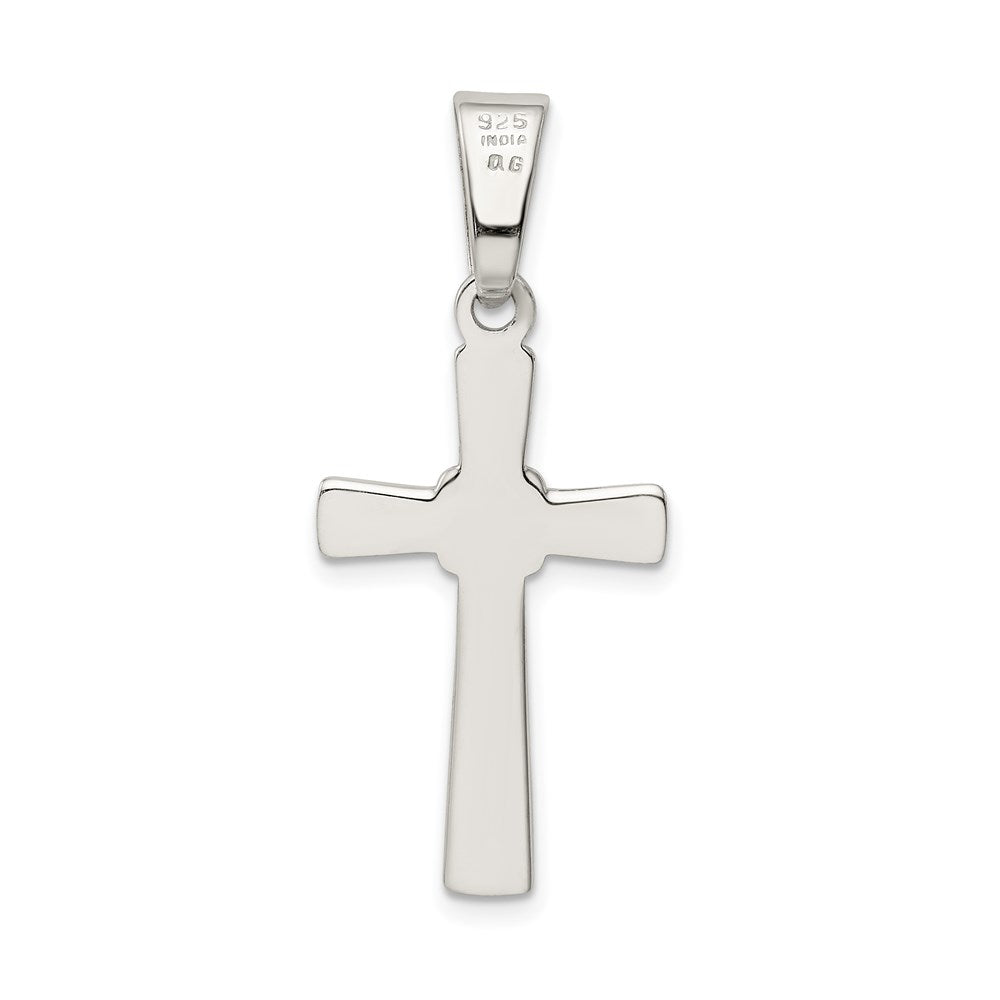 Sterlingsilber Poliert Kreuz Anhänger