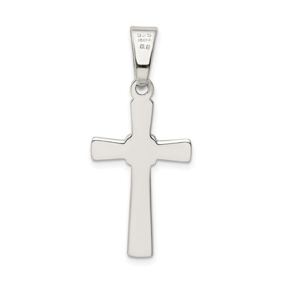 Sterlingsilber Poliert Kreuz Anhänger
