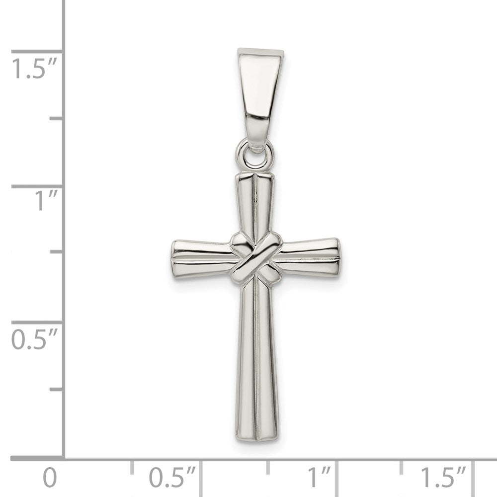 Sterlingsilber Poliert Kreuz Anhänger