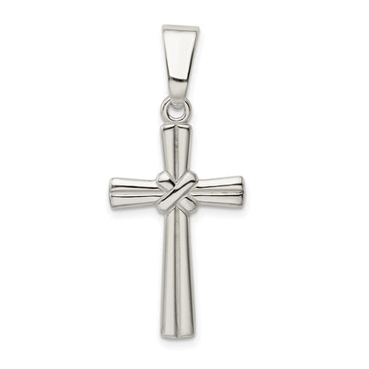 Sterlingsilber Poliert Kreuz Anhänger