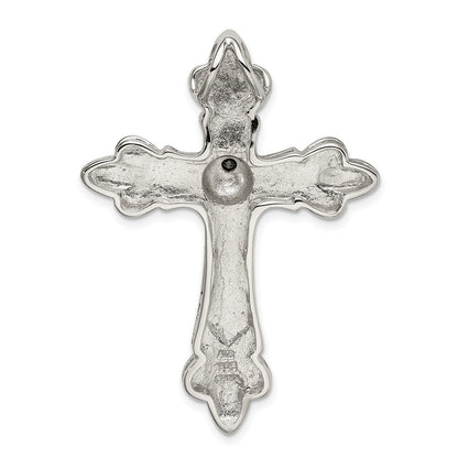 Sterlingsilber Vergoldet Zirkonia Antikisiert Kreuz Anhänger