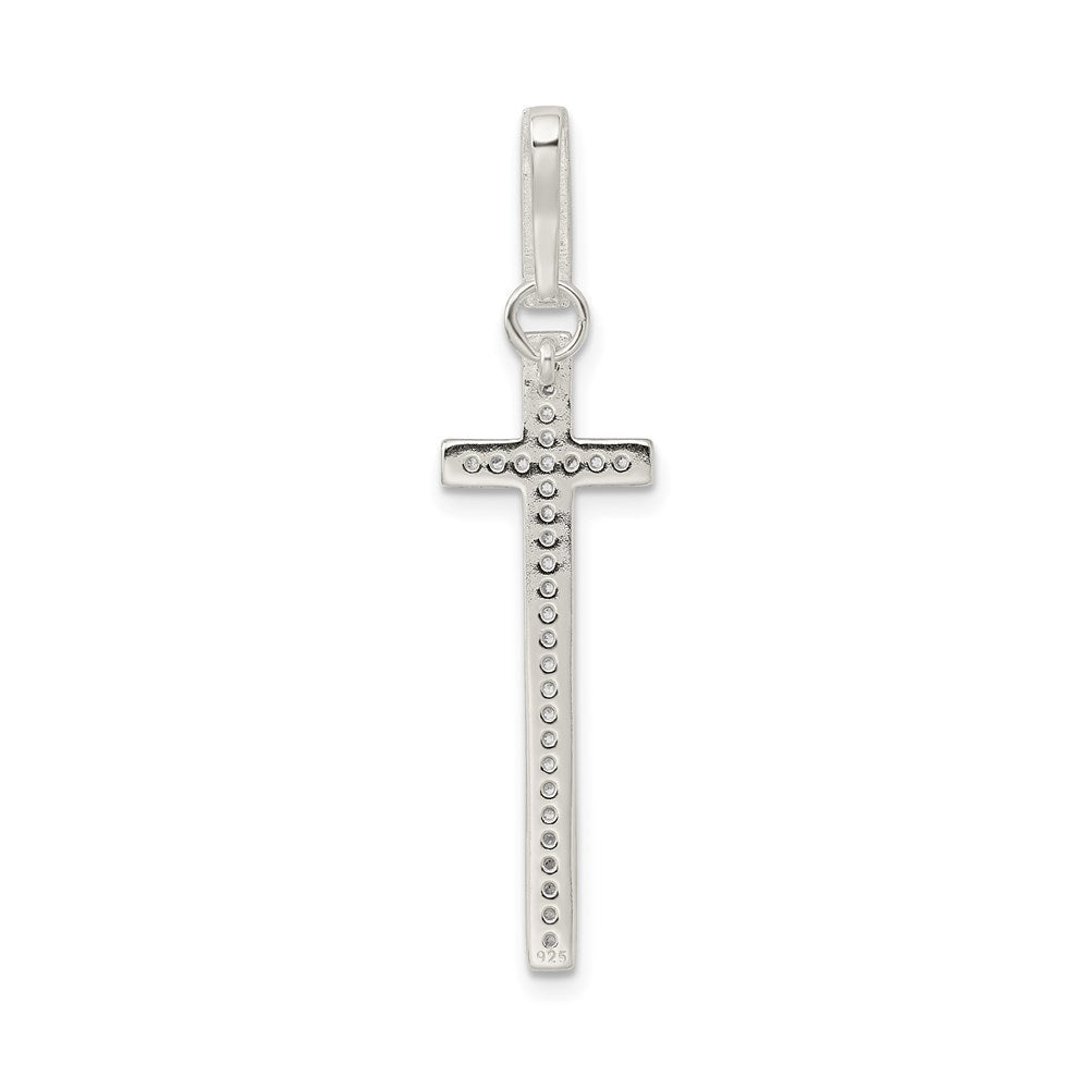Sterlingsilber Zirkonia Kreuz Anhänger