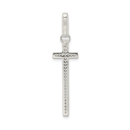 Sterlingsilber Zirkonia Kreuz Anhänger