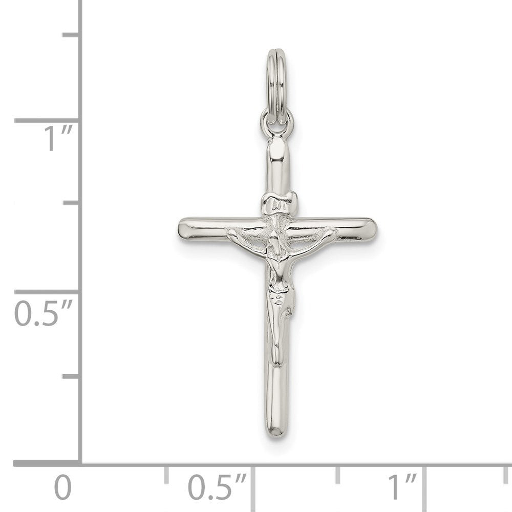 Sterlingsilber Poliert Inri Kruzifix Charm