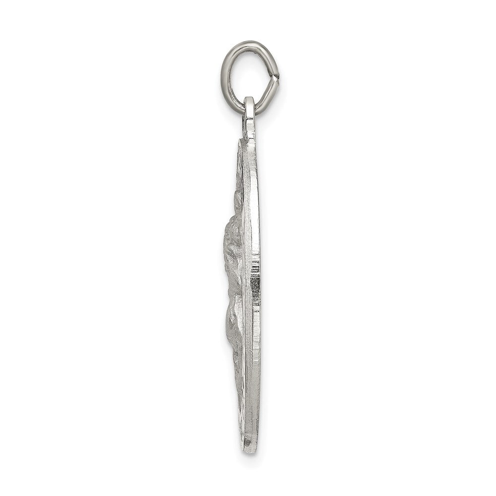 Sterlingsilber Satiniert/polished/diamantiert Emaille St Christopher Medaille