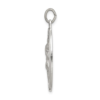 Sterlingsilber Satiniert/polished/diamantiert Emaille St Christopher Medaille