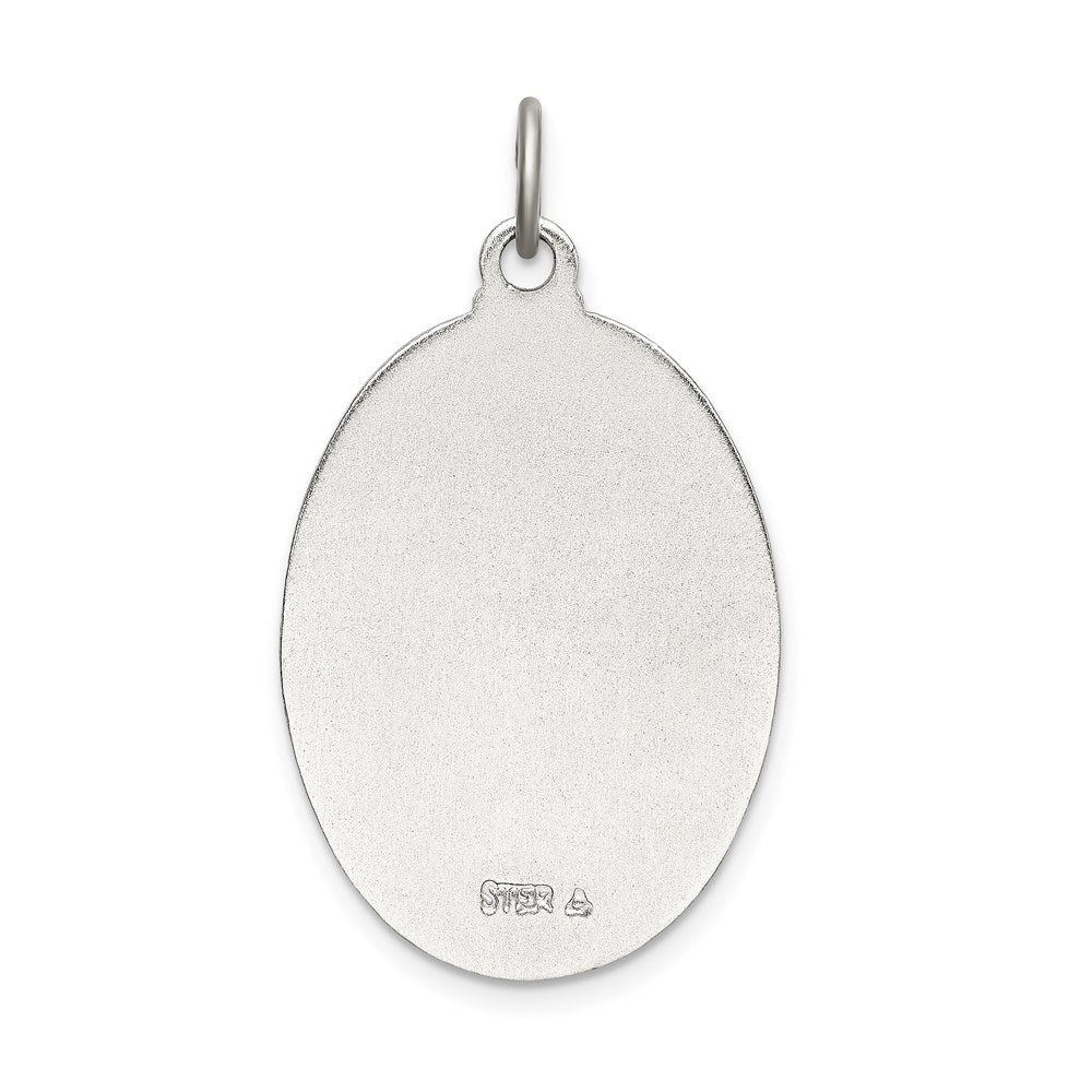 Sterlingsilber Satiniert/polished/diamantiert Emaille St Christopher Medaille