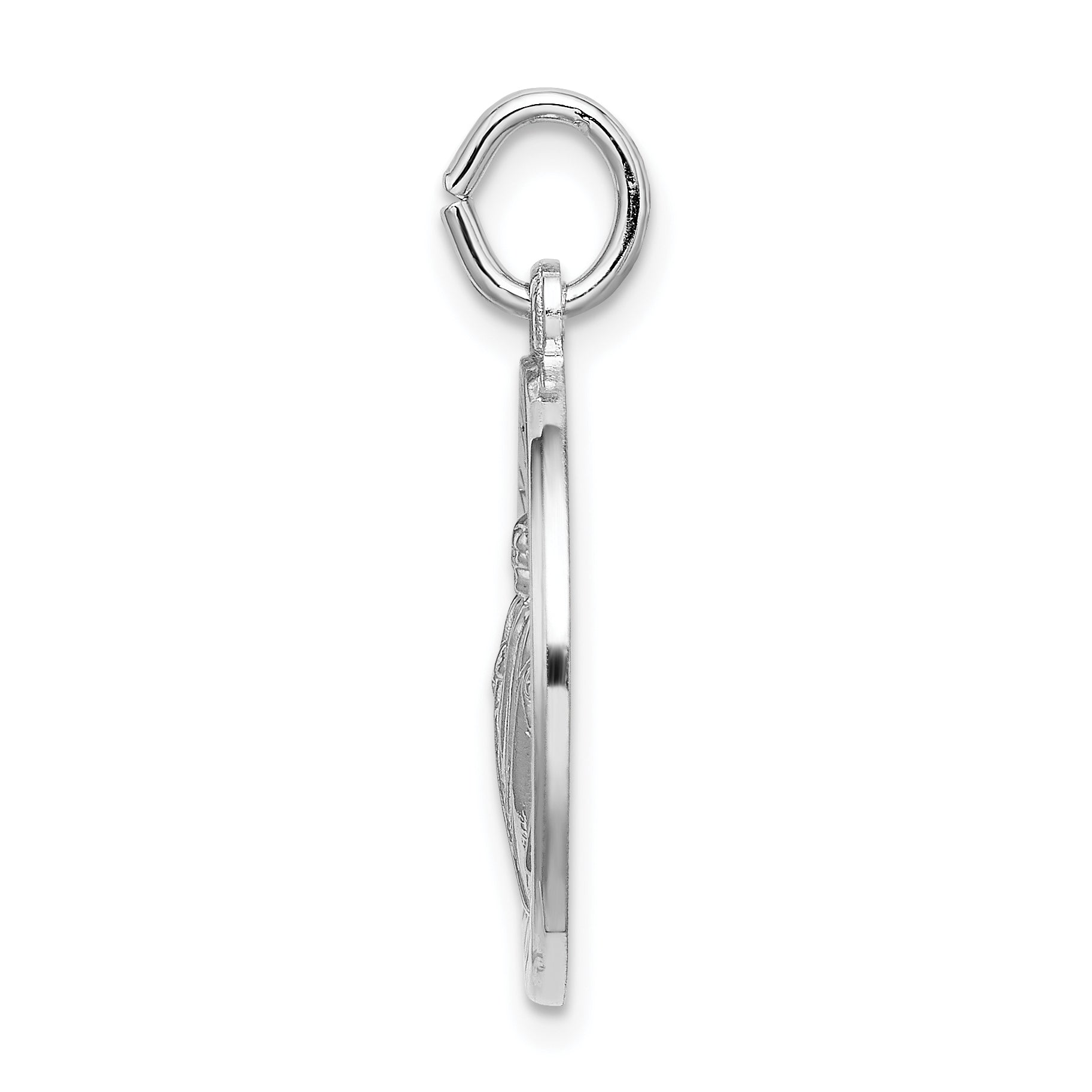 Sterlingsilber Rhodiniert Spanish St. Jude Thaddeus Medaille Anhänger