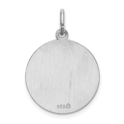 Sterlingsilber Rhodiniert Spanish St. Jude Thaddeus Medaille Anhänger