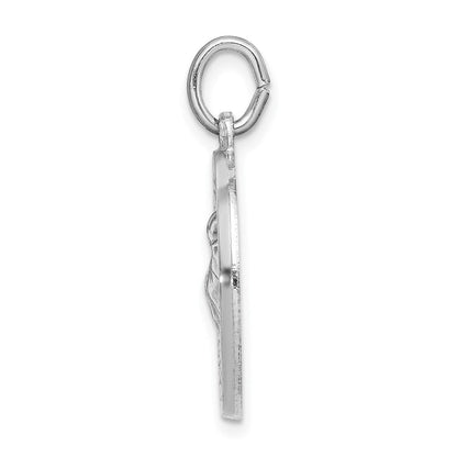 Sterlingsilber Rhodiniert Spanish St. Anthony Medaille Anhänger