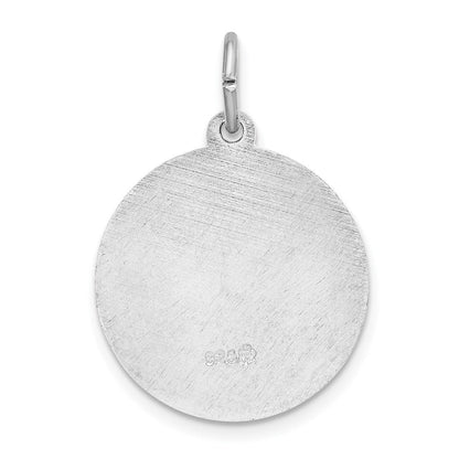 Sterlingsilber Rhodiniert Spanish St. Anthony Medaille Anhänger