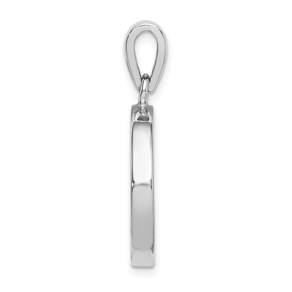 Sterlingsilber Rhodiniert Perlmutt Stern Of David Anhänger