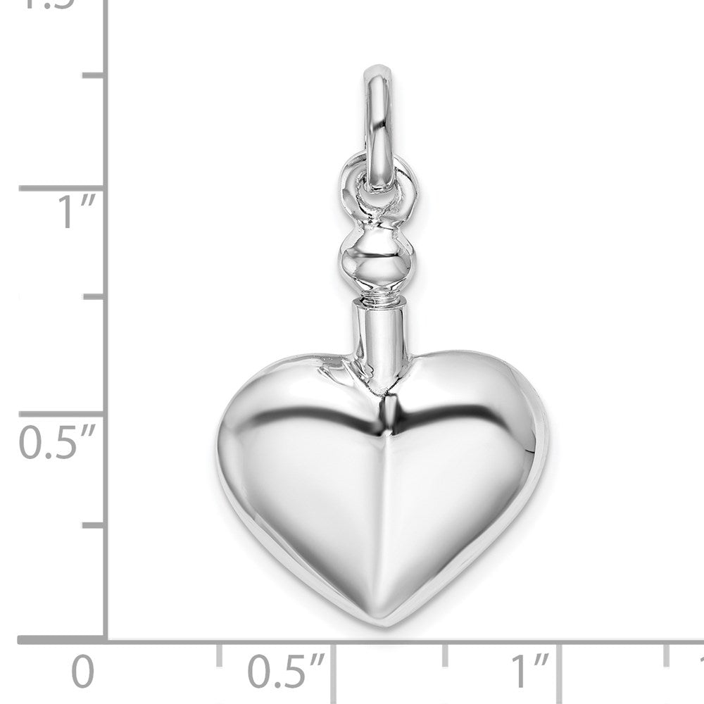 Sterlingsilber Rhodiniert Poliert Screw Oberteil Ash Halter Anhänger