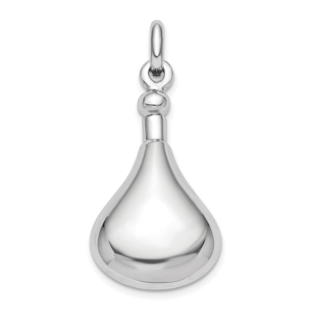 Sterlingsilber Rhod-plat Poliert Screw Oberteil Ash Halter Anhänger