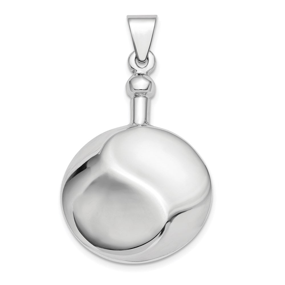 Sterlingsilber Rhod-plat Poliert Screw Oberteil Ash Halter Anhänger