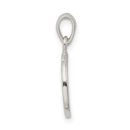 Sterlingsilber Glitzer Emaille Buchstabe R Initiale Kreis Anhänger
