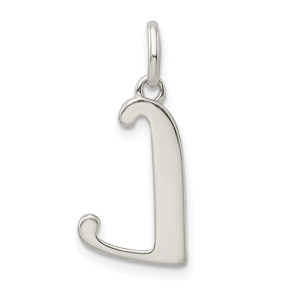 Sterlingsilber Poliert Glitzer Emaille Buchstabe L Initiale Charm