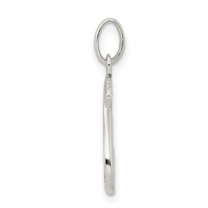 Sterlingsilber Poliert Glitzer Emaille Buchstabe S Initiale Charm