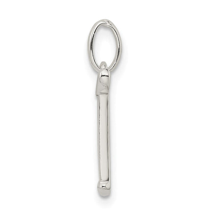 Sterlingsilber Poliert Glitzer Emaille Buchstabe T Initiale Charm