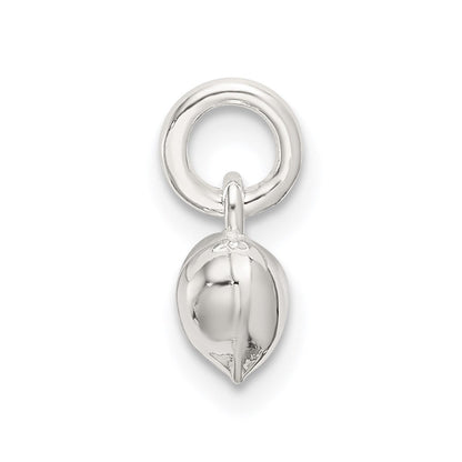 Sterlingsilber Poliert Gewölbt Herz Charm
