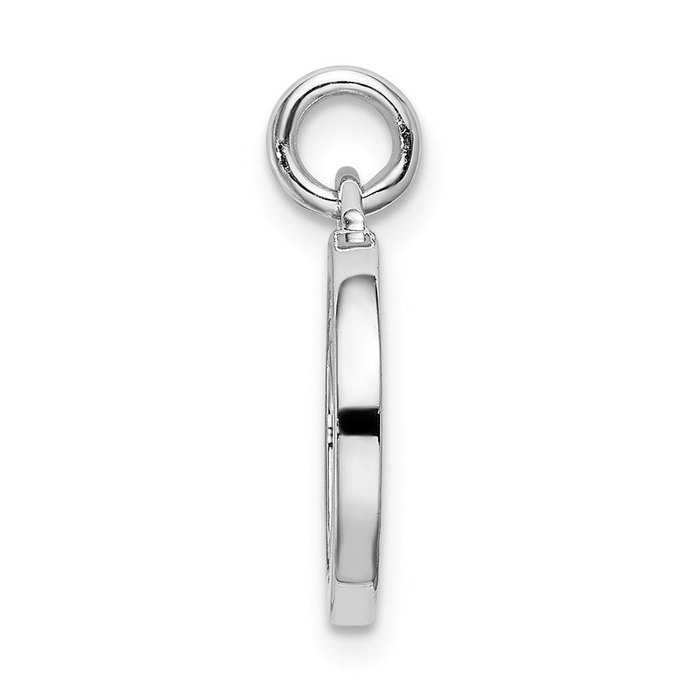 Sterlingsilber Rhodium, Rose & Goldfarben Poliert Herzen Anhänger