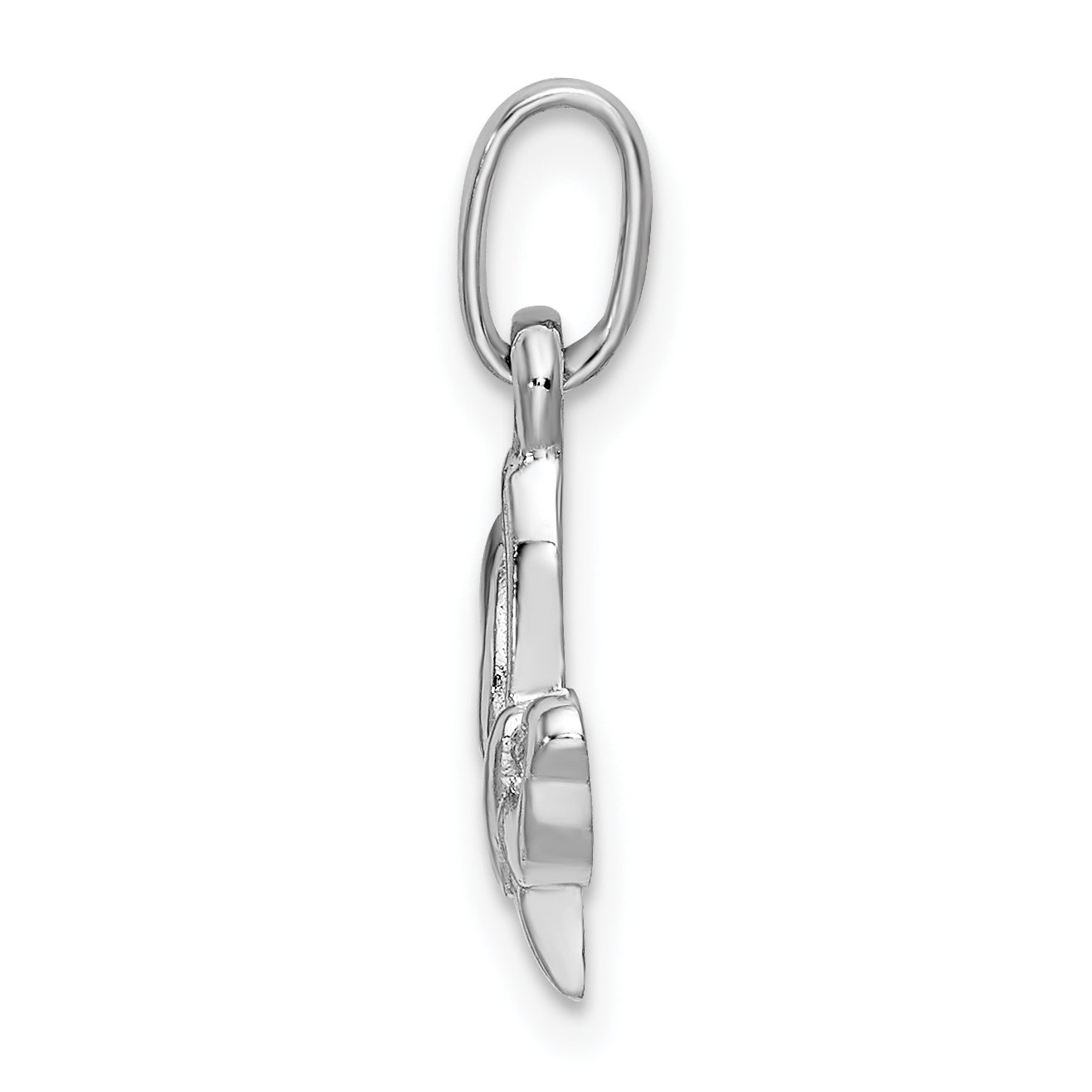 Sterlingsilber Rhodiniert Zirkonia Schmetterling Anhänger