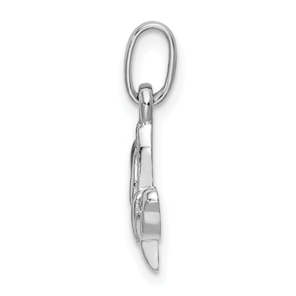 Sterlingsilber Rhodiniert Zirkonia Schmetterling Anhänger