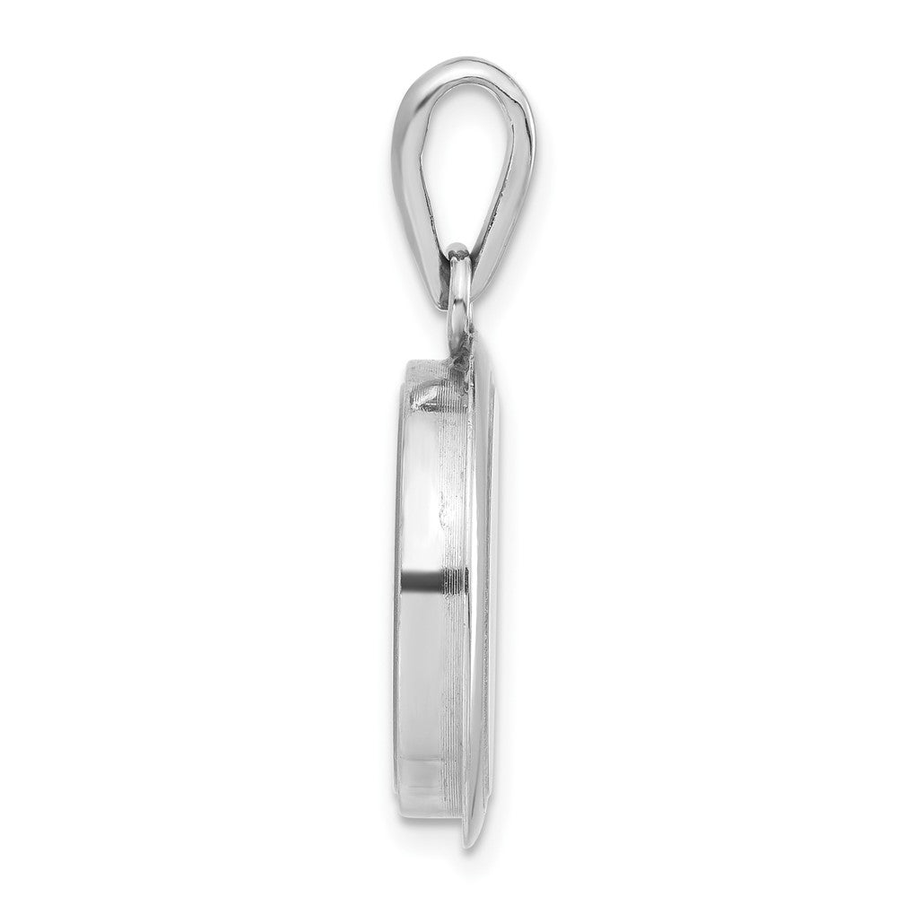 Sterlingsilber Rhodiniert Pvc Globe & Floating Glas Perlen Anhänger