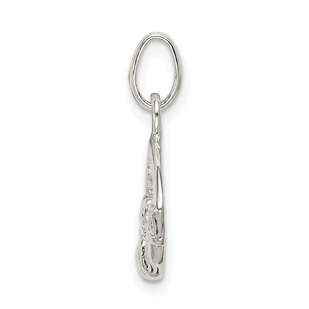 Sterlingsilber Poliert Claddagh Charm