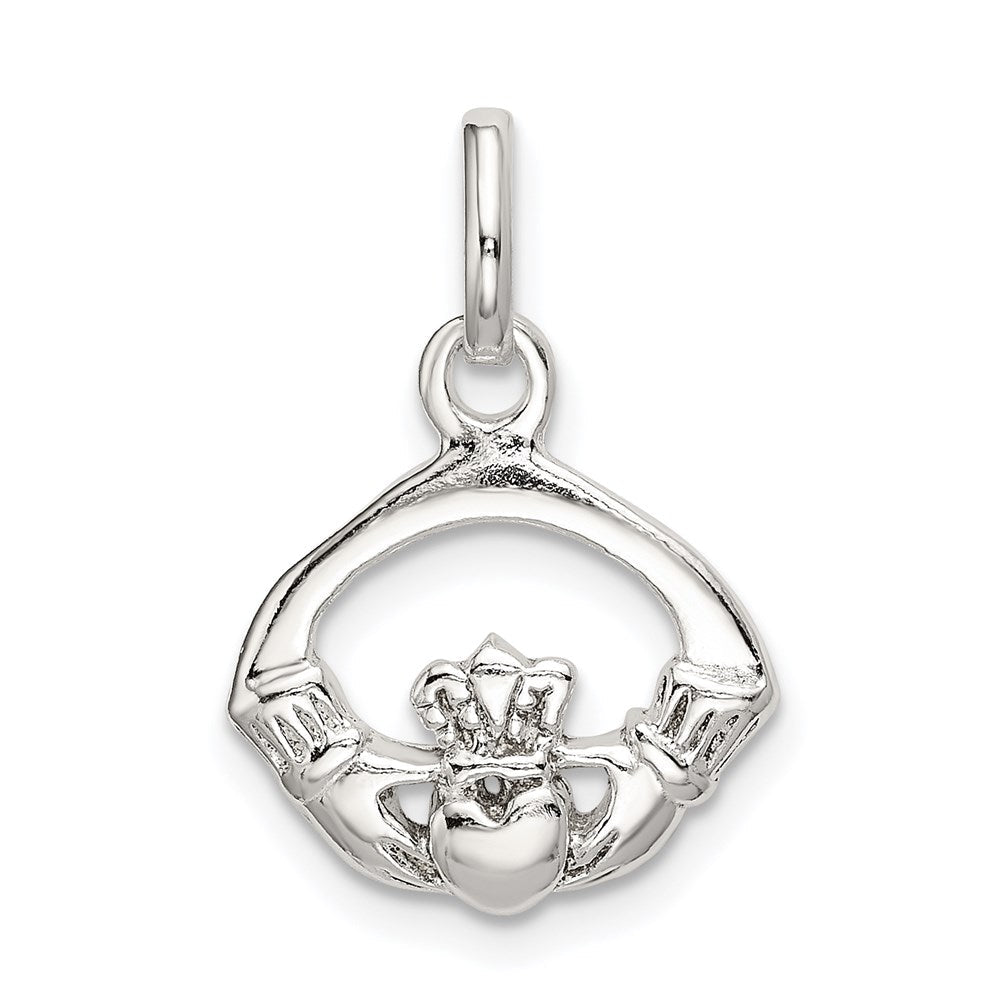 Sterlingsilber Poliert Claddagh Charm