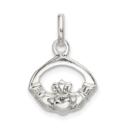 Sterlingsilber Poliert Claddagh Charm