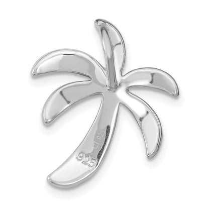 Sterlingsilber Rhodiniert Erzeugt Abalone Palme Baum Anhänger