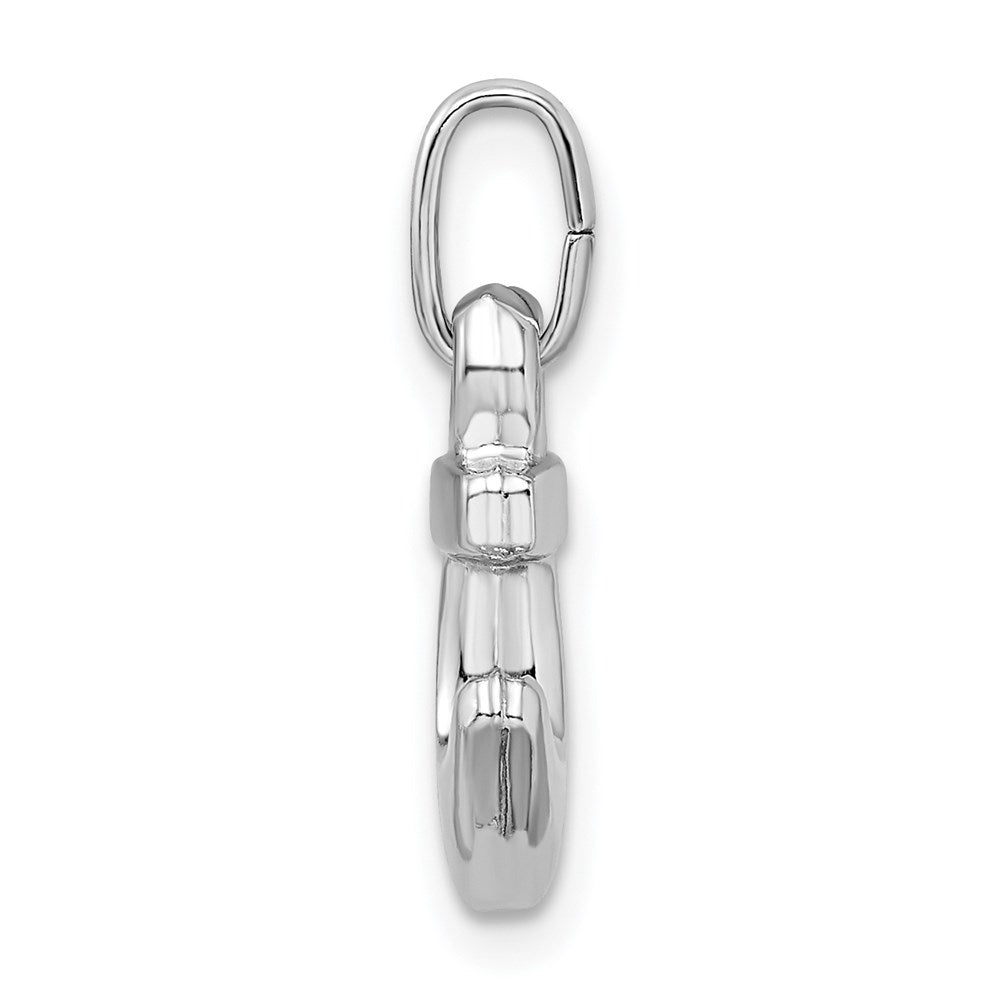 Sterlingsilber Rhodiniert Poliert Anker Charm