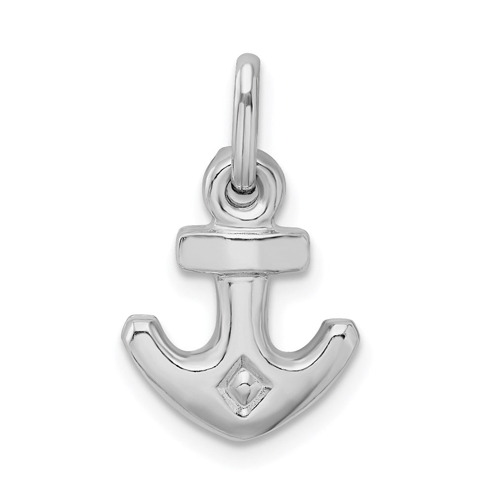 Sterlingsilber Rhodiniert Poliert Anker Charm