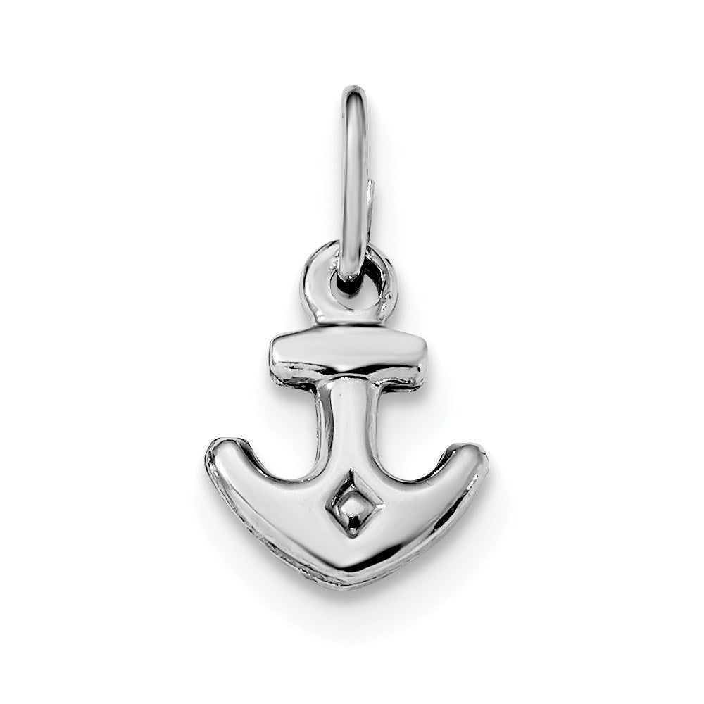 Sterlingsilber Rhodiniert Poliert Anker Charm
