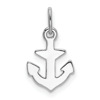 Sterlingsilber Rhodiniert Poliert Anker Charm