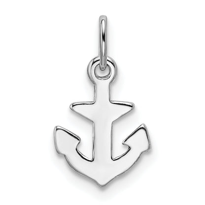 Sterlingsilber Rhodiniert Poliert Anker Charm