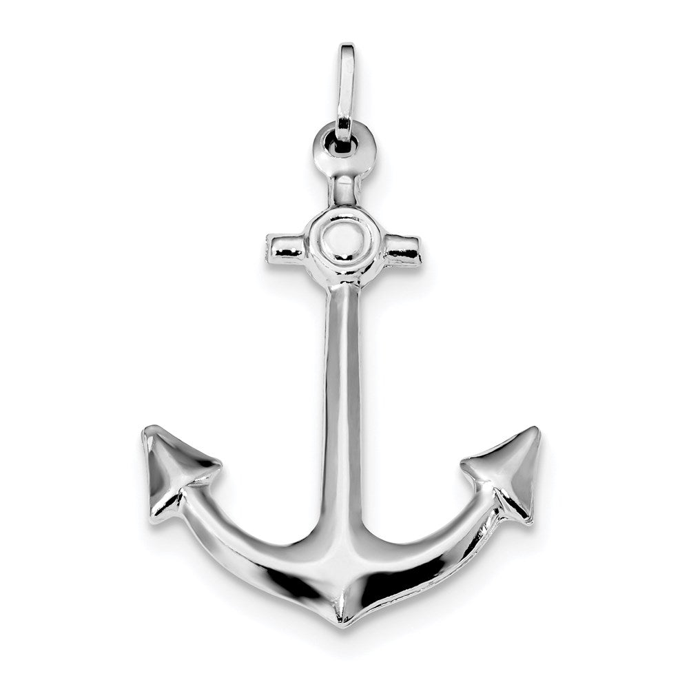 Sterlingsilber Rhodiniert Poliert Anker Charm
